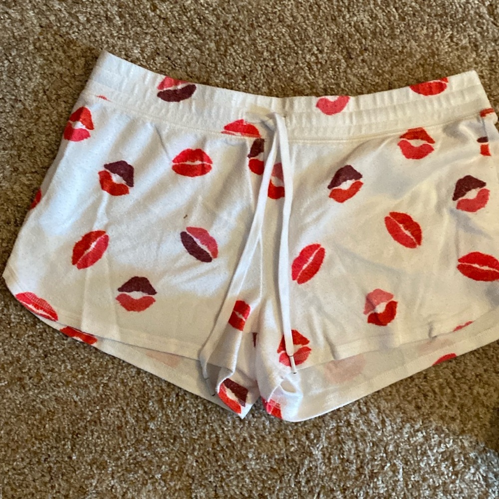 PJ salvage lip pajama shorts.